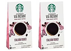 Starbucks VIA Instant Italian Roast - Best Instant Coffee Brands 2020 Reviews