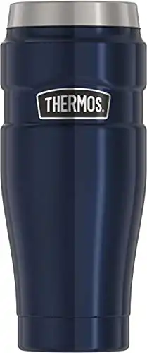 Thermos Stainless King 16-Ounce Travel Tumbler, Midnight Blue