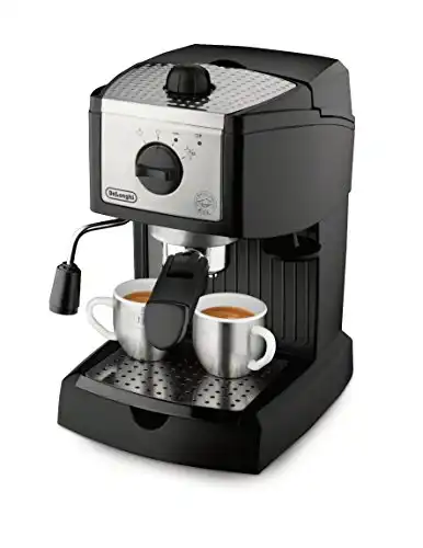 De'Longhi EC155 15 Bar Pump Espresso and Cappuccino Maker, Black