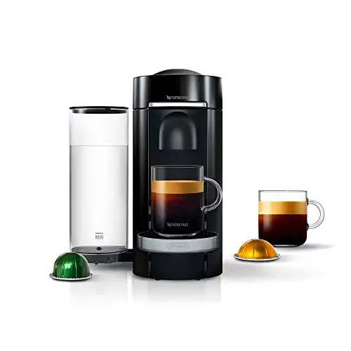 Nespresso by De'Longhi VertuoPlus Deluxe Coffee and Espresso Machine by De'Longhi, Black