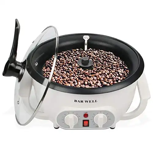 Angelloong Coffee Bean Roaster Machine for Home Use, Coffee Roaster Machine with Timing, 110V 1200W