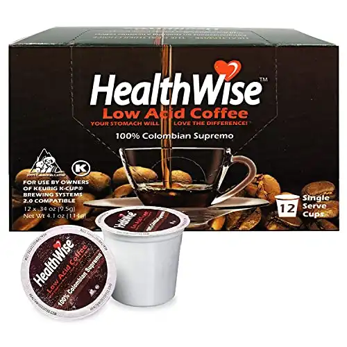 HealthWise Coffee for Keurig K-Cup (Colombian Supremo, 12 Count)